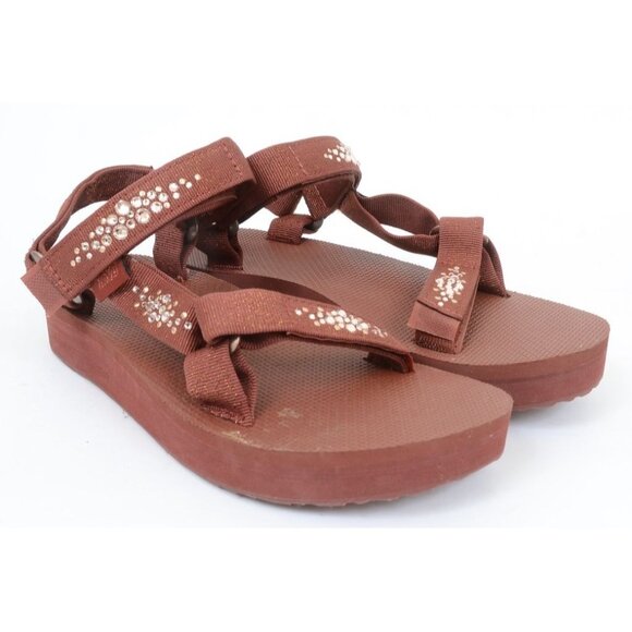 Teva Women's Midform Universal Holiday Swarovski® Crystals Sandal Women's 8 NEW - Picture 7 of 9